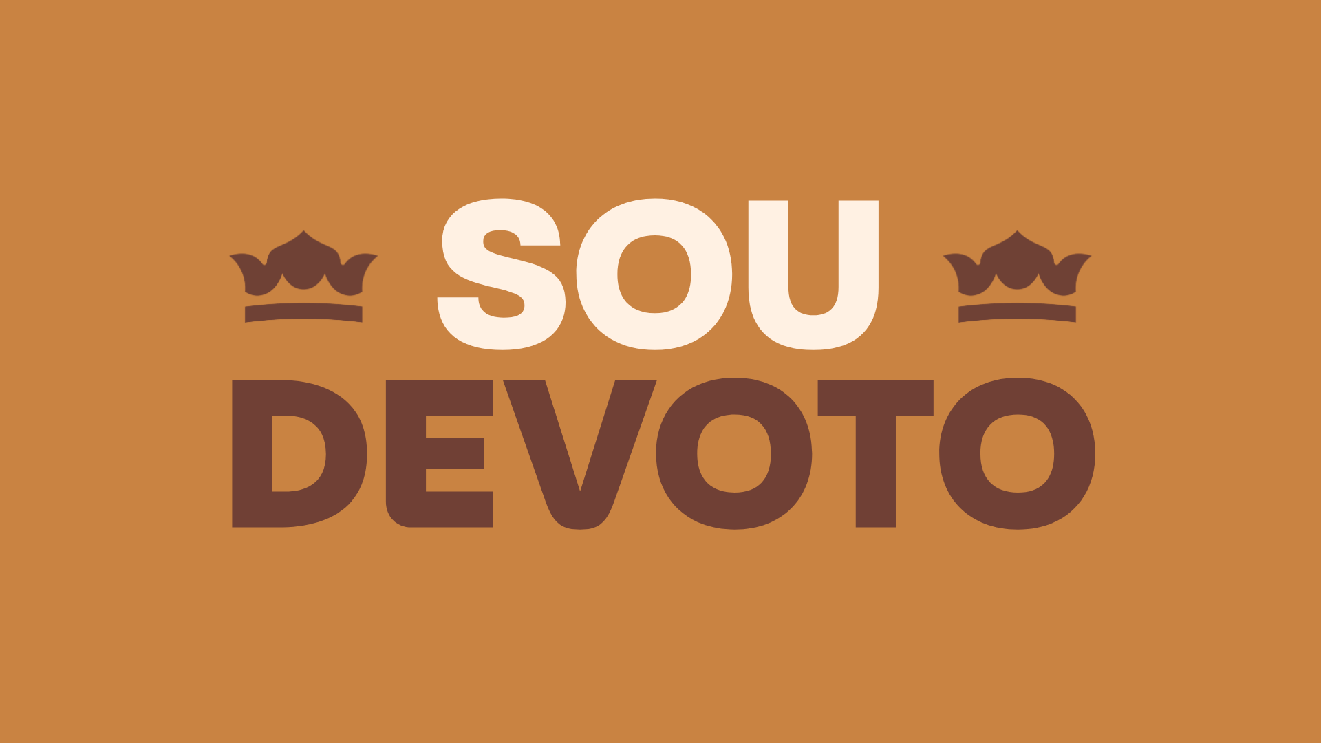 Sou Devoto — arte oficial da campanha